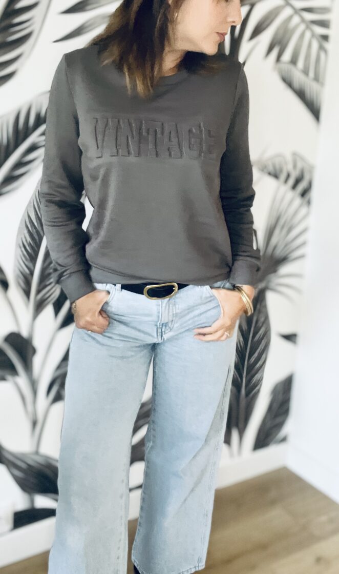 Sweat Olivia Gris Foncé – Image 2