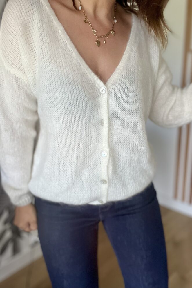 Gilet Chloé Blanc