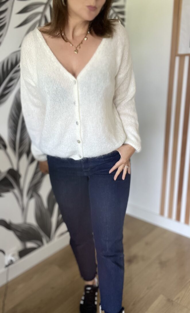 Gilet Chloé Blanc – Image 3