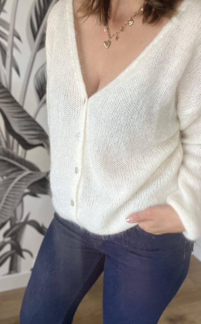 Gilet Chloé Blanc – Image 2