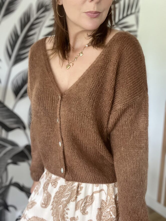 Gilet Chloé Camel – Image 2