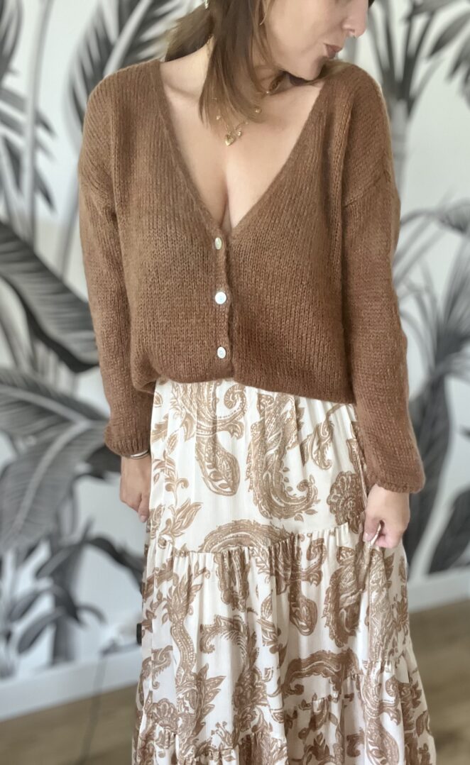 Jupe Camilla Camel/Beige