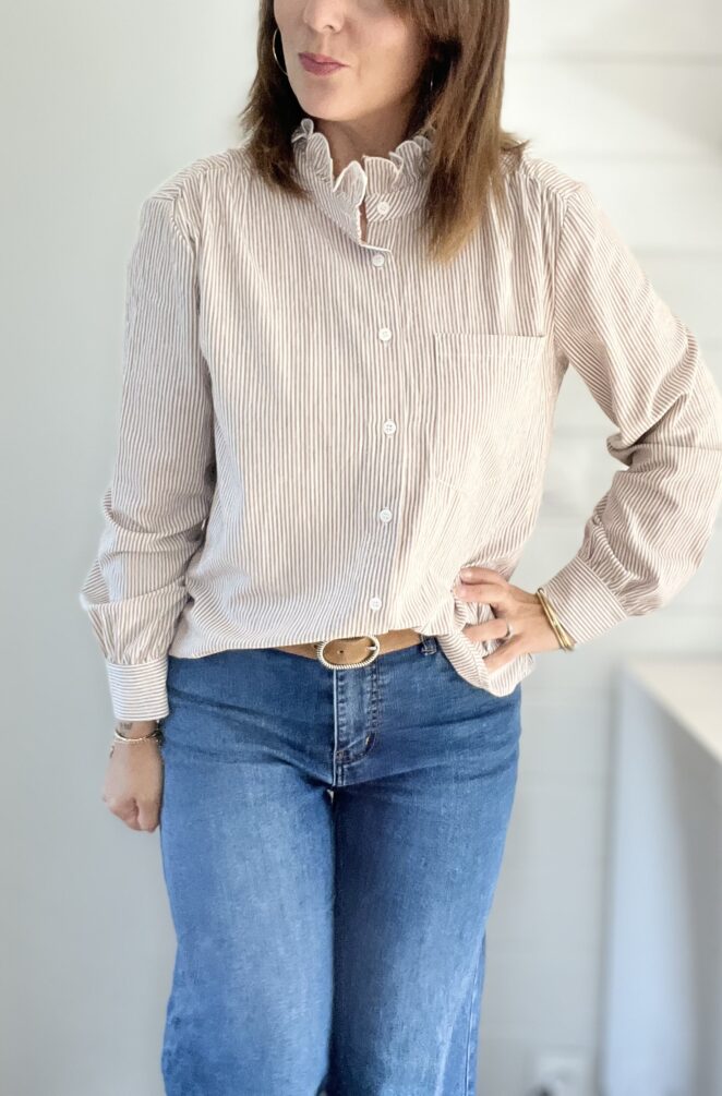 Chemisier Charlotte Beige – Image 3