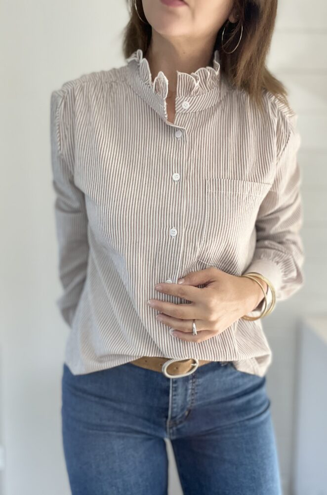 Chemisier Charlotte Beige – Image 4
