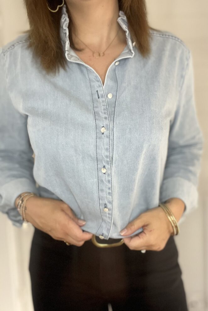 Chemise Eva Denim Clair – Image 2