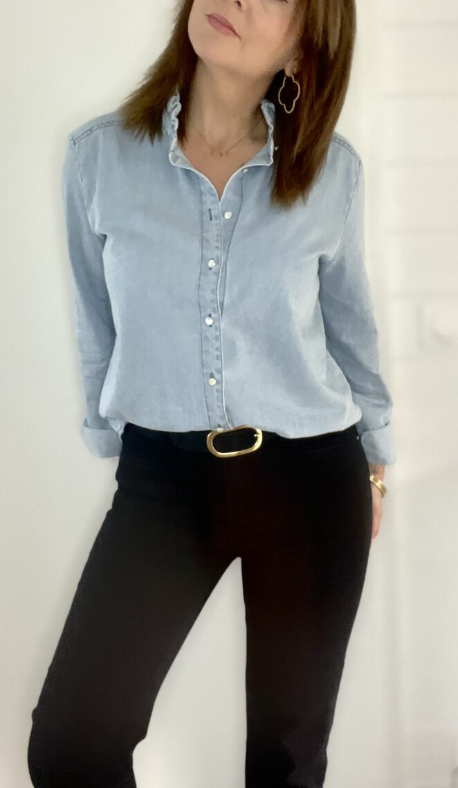 Chemise Eva Denim Clair – Image 3