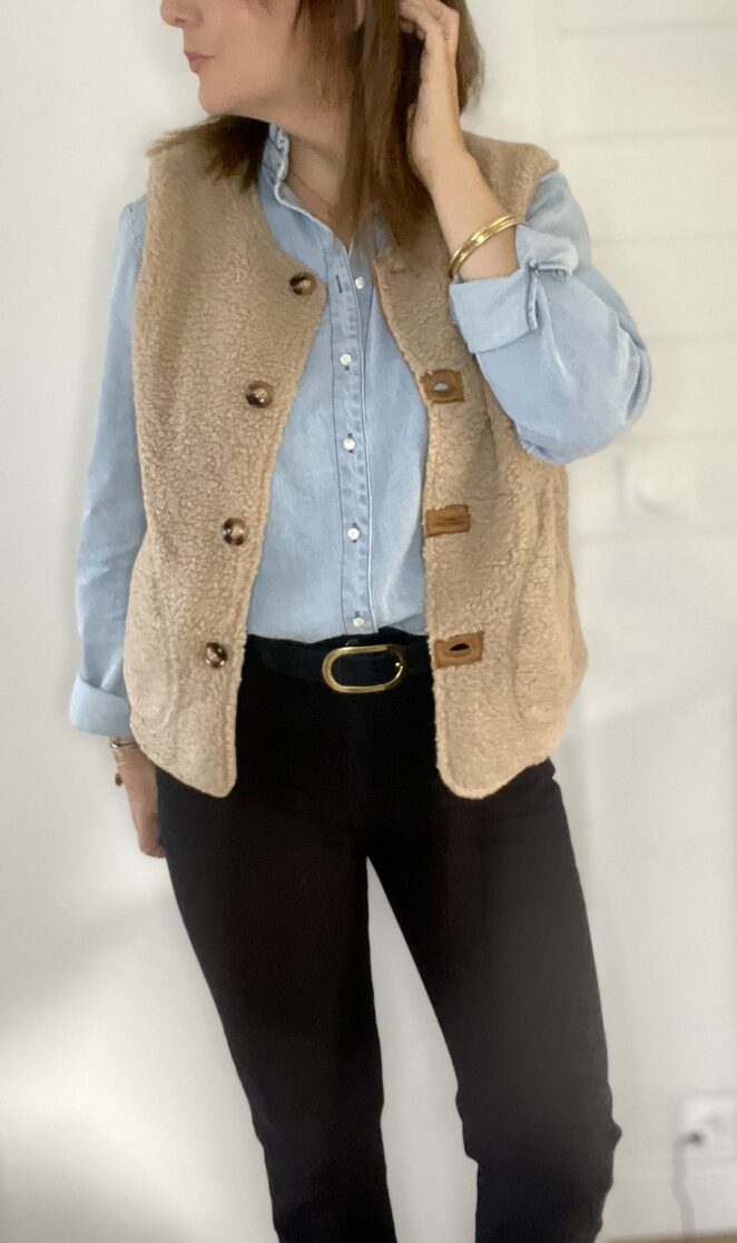 Gilet Victor Beige/Camel – Image 4