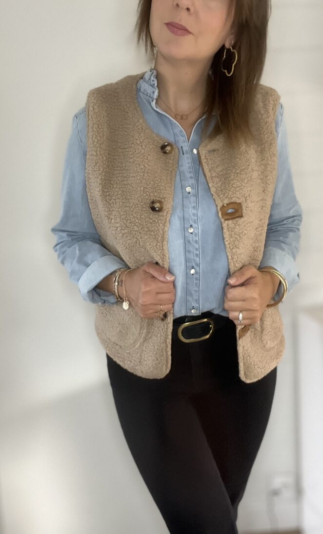 Gilet Victor Beige/Camel – Image 3