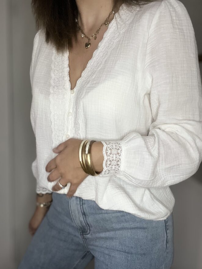 Blouse Carla Blanc – Image 2