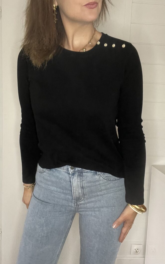 Pull Fin Judith Noir