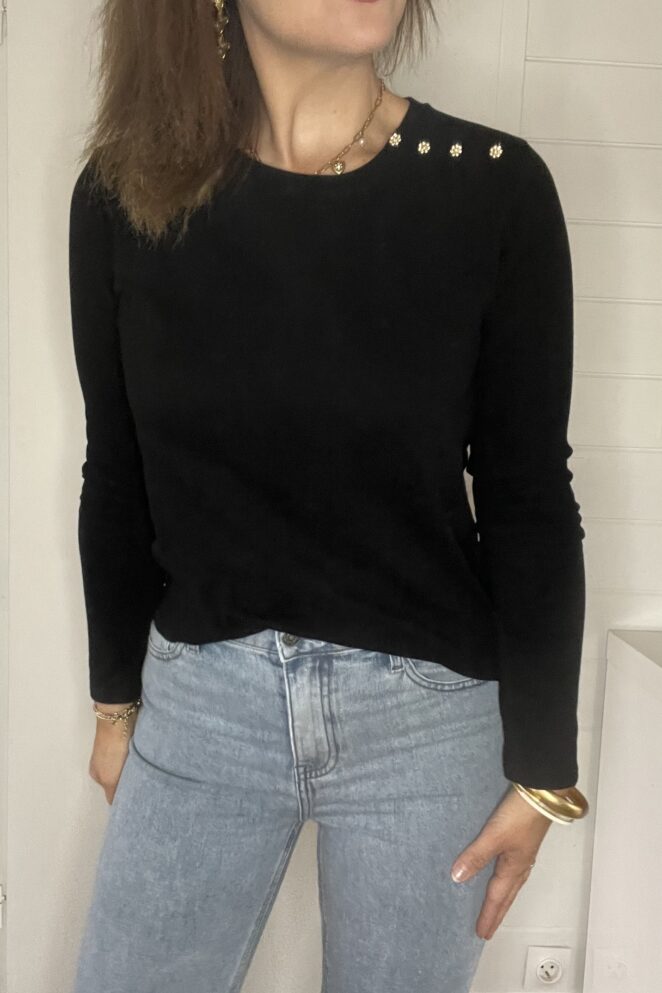 Pull Fin Judith Noir