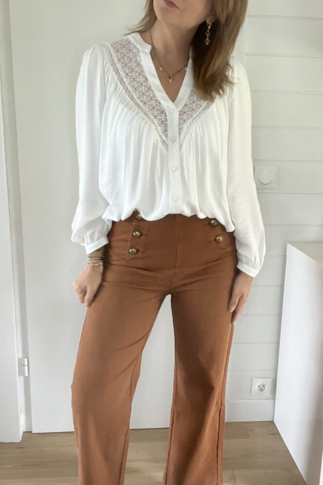 Jean Victorine Wide Camel