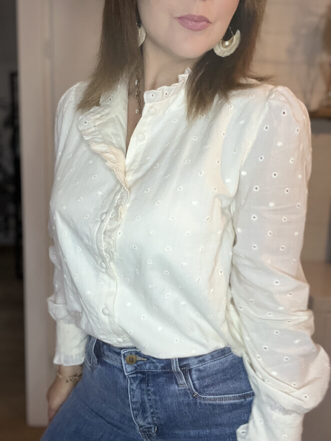 Chemisier Millie Ecru – Image 3