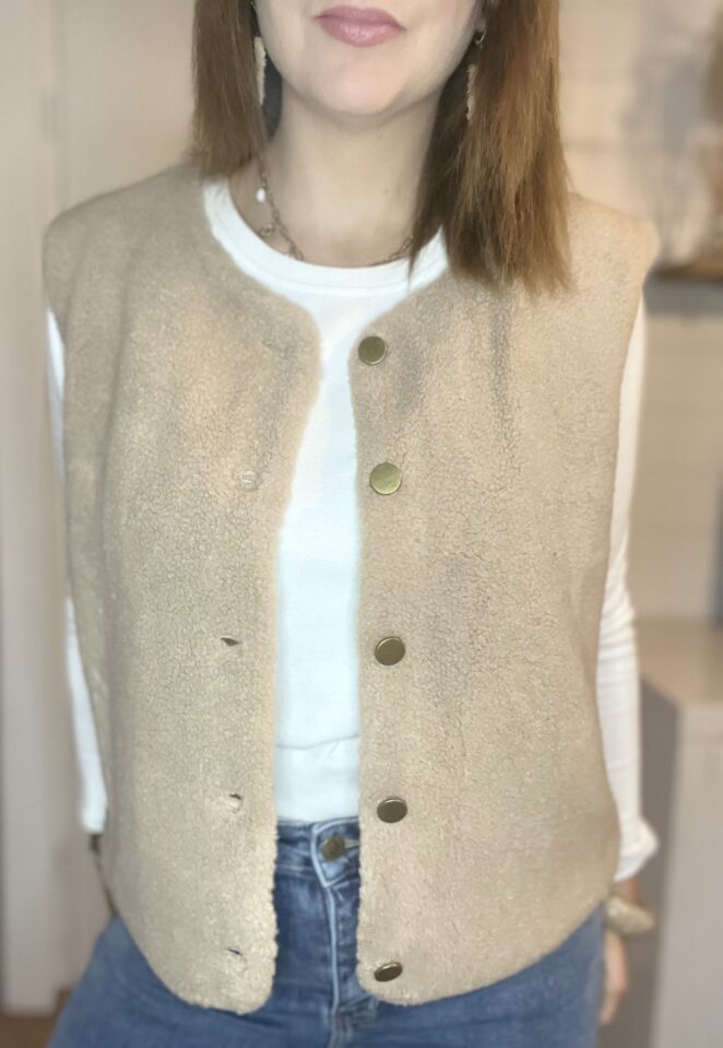 Gilet Laly Taupe – Image 2