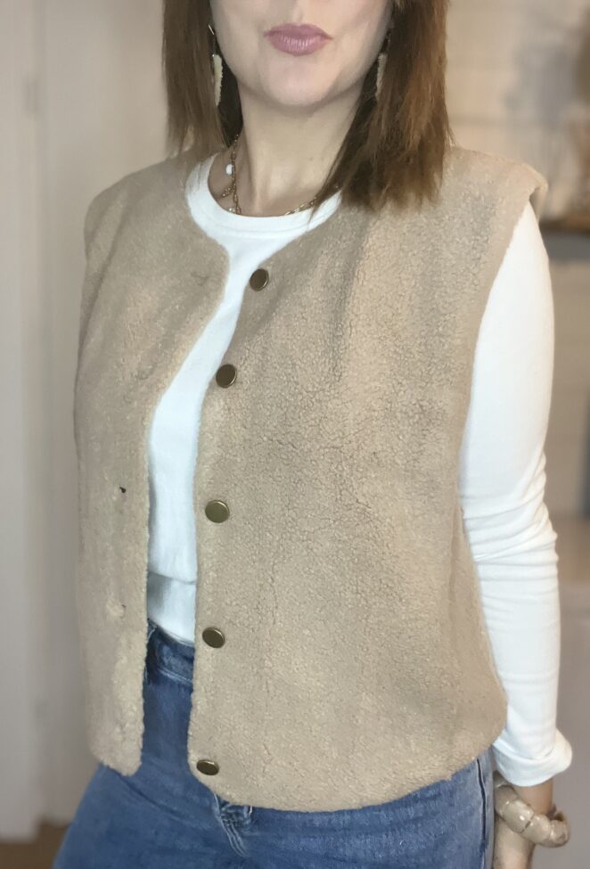 Gilet Laly Taupe – Image 4