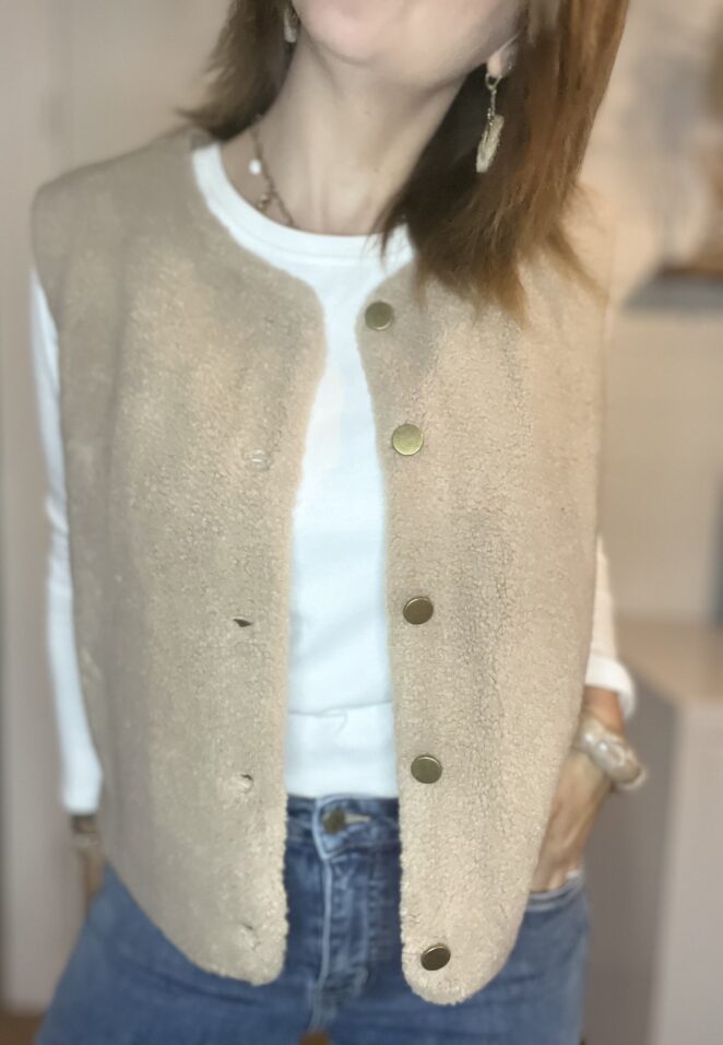 Gilet Laly Taupe – Image 3
