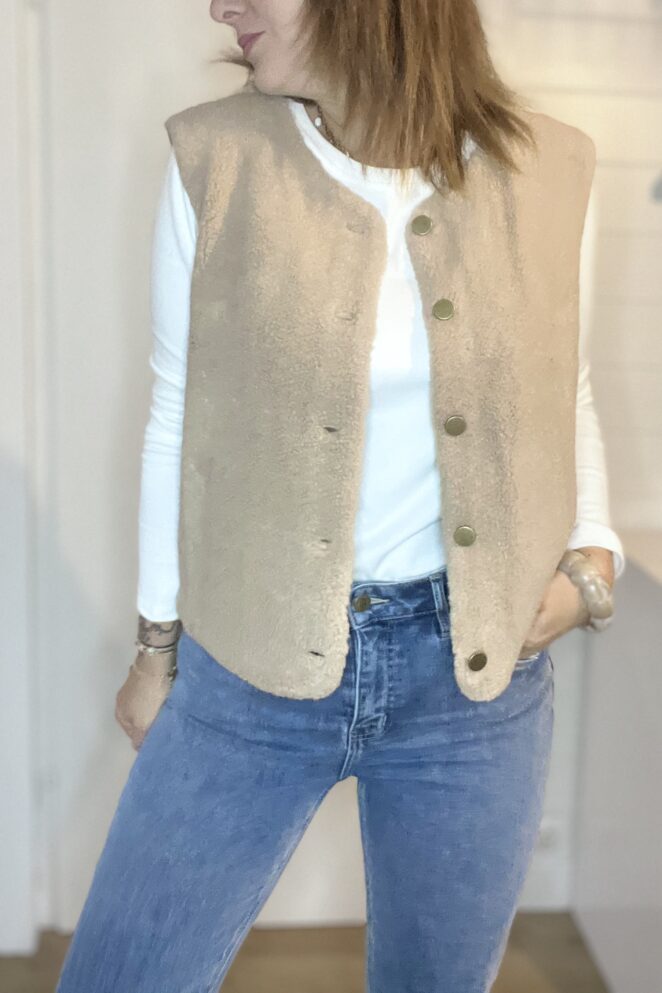 Gilet Laly Taupe