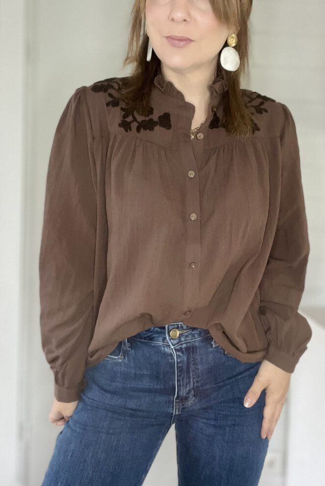 Blouse Micha Chocolat – Image 3