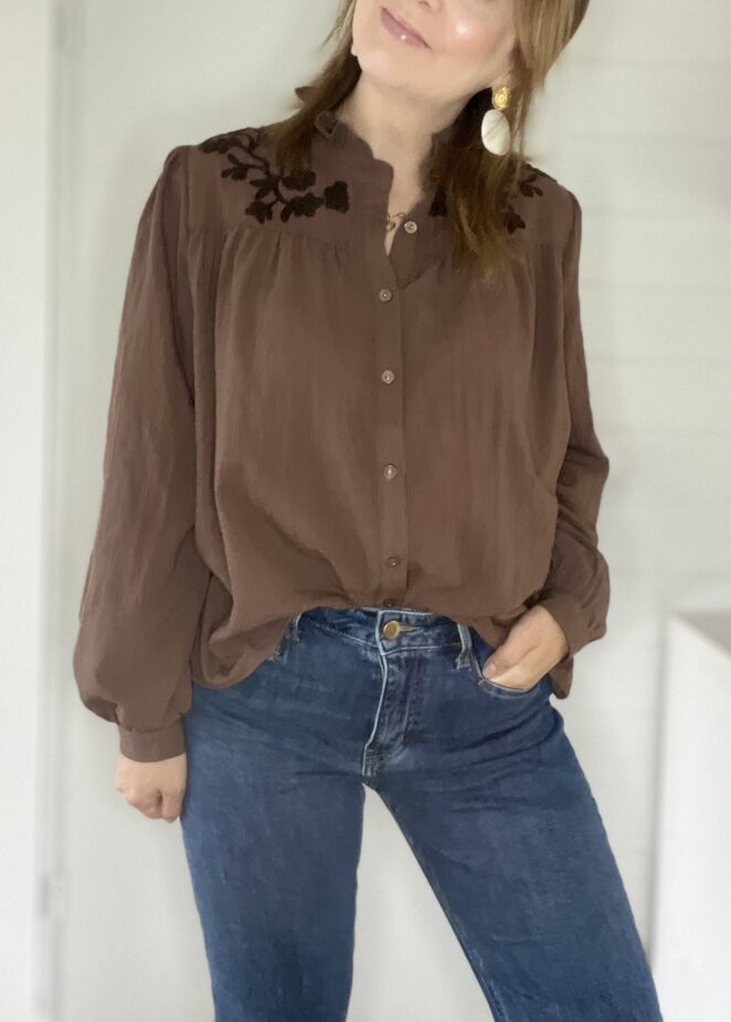 Blouse Micha Chocolat – Image 2