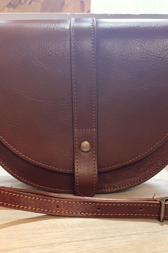 Sac Bandoulière Rosa Cuir Camel