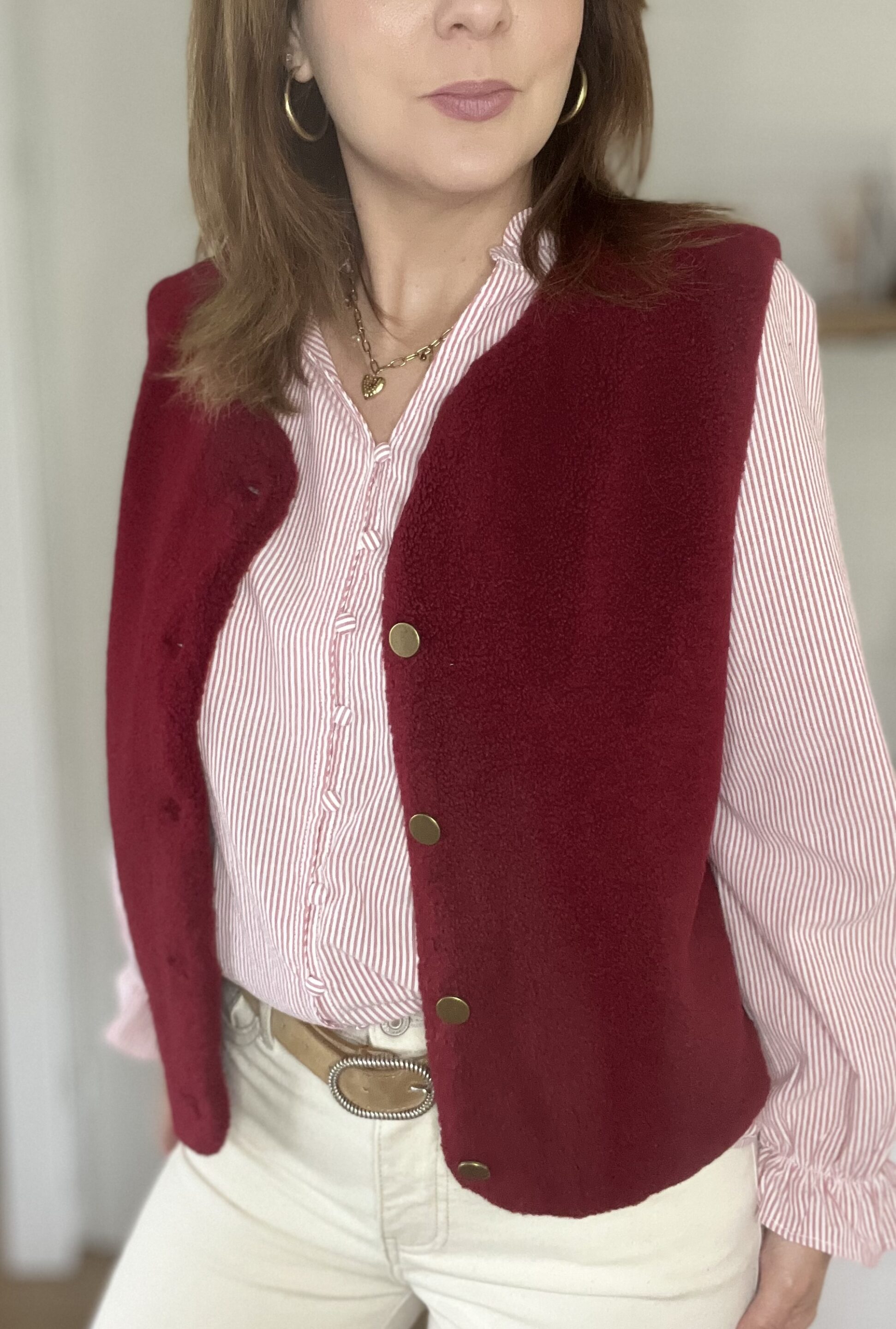 Gilet Laly Bordeaux – Image 2