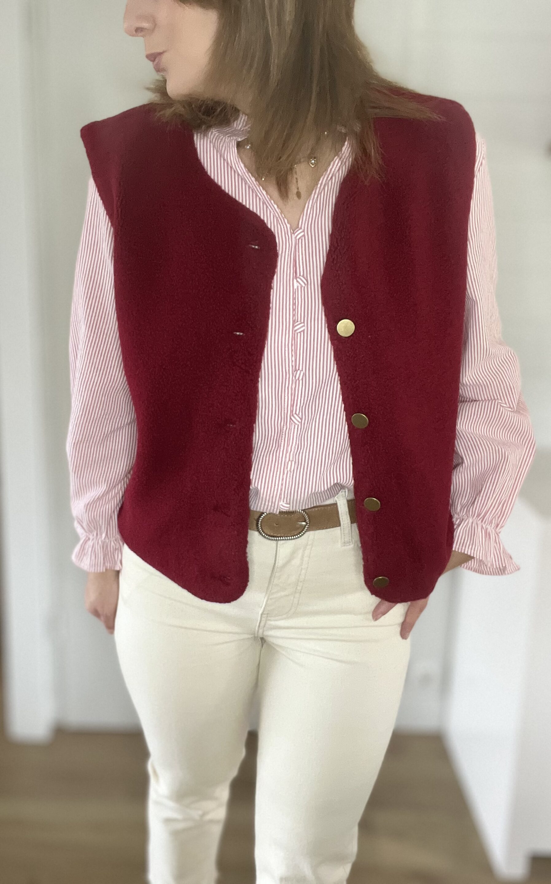 Gilet Laly Bordeaux – Image 3