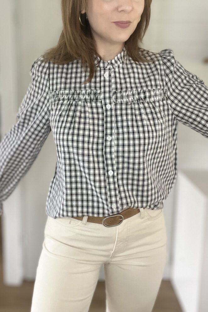 Chemisier Juliette Noir/ Blanc