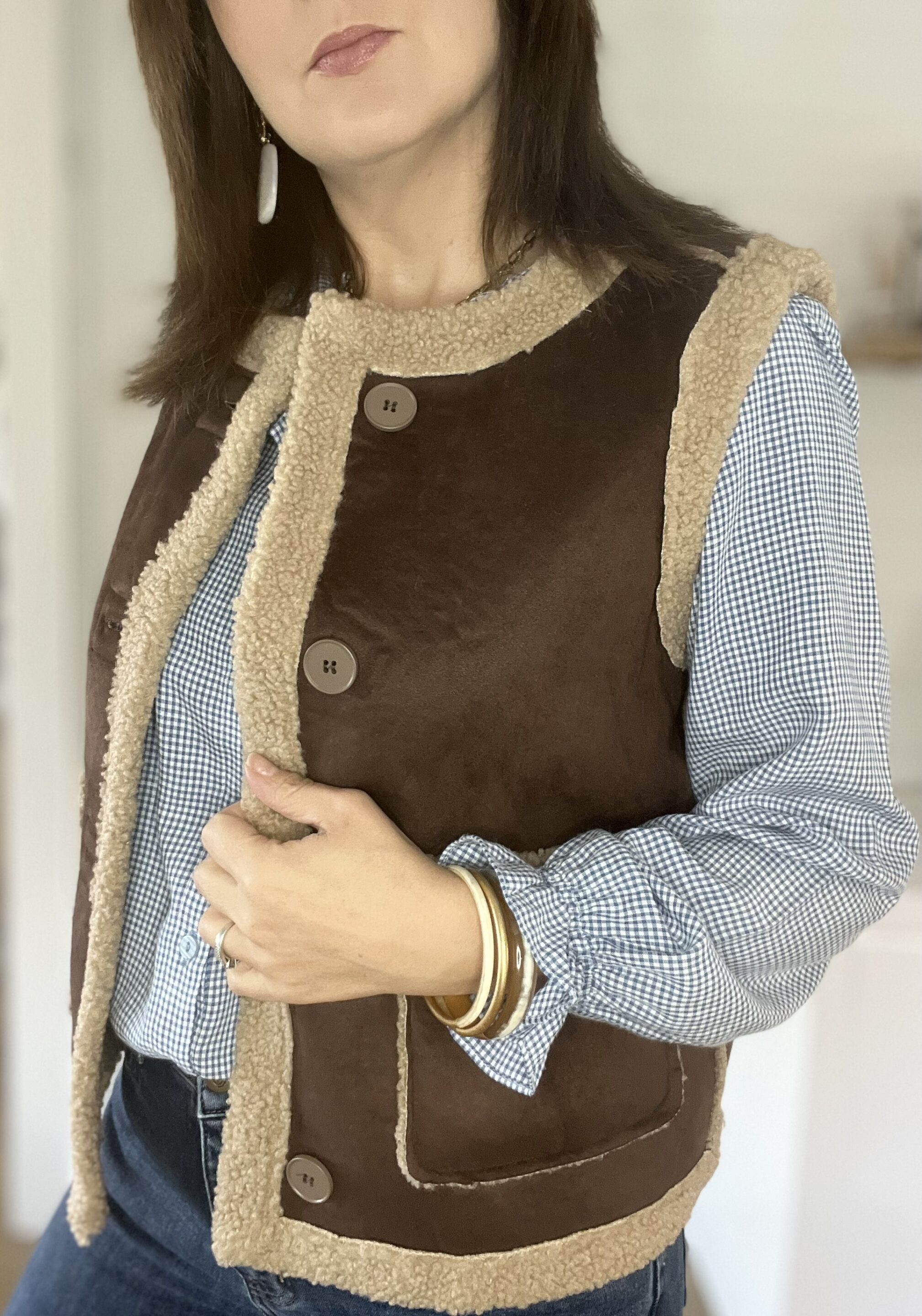 Veste Mary Chocolat Réversible – Image 2