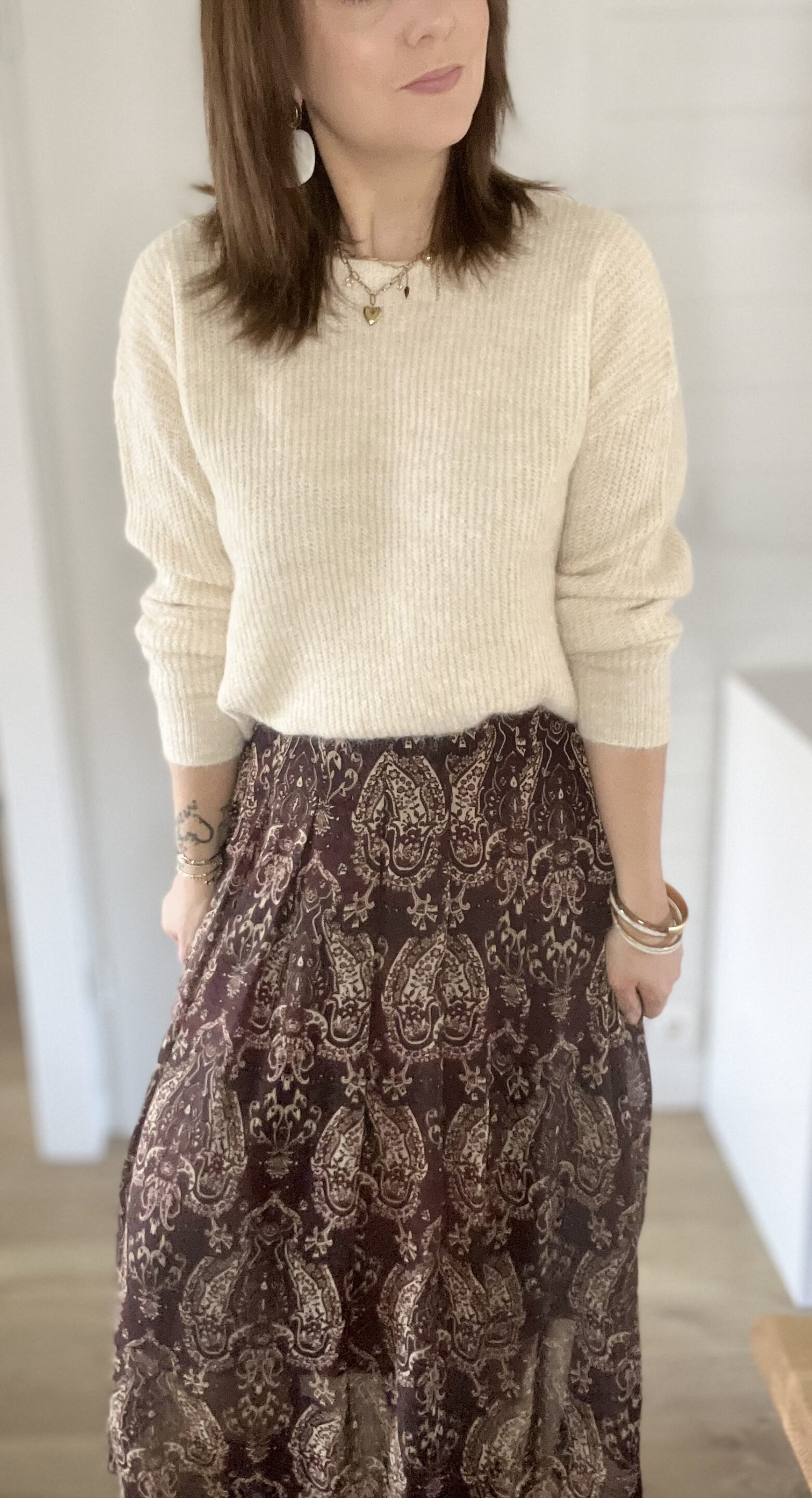 Jupe Sienna Bordeaux