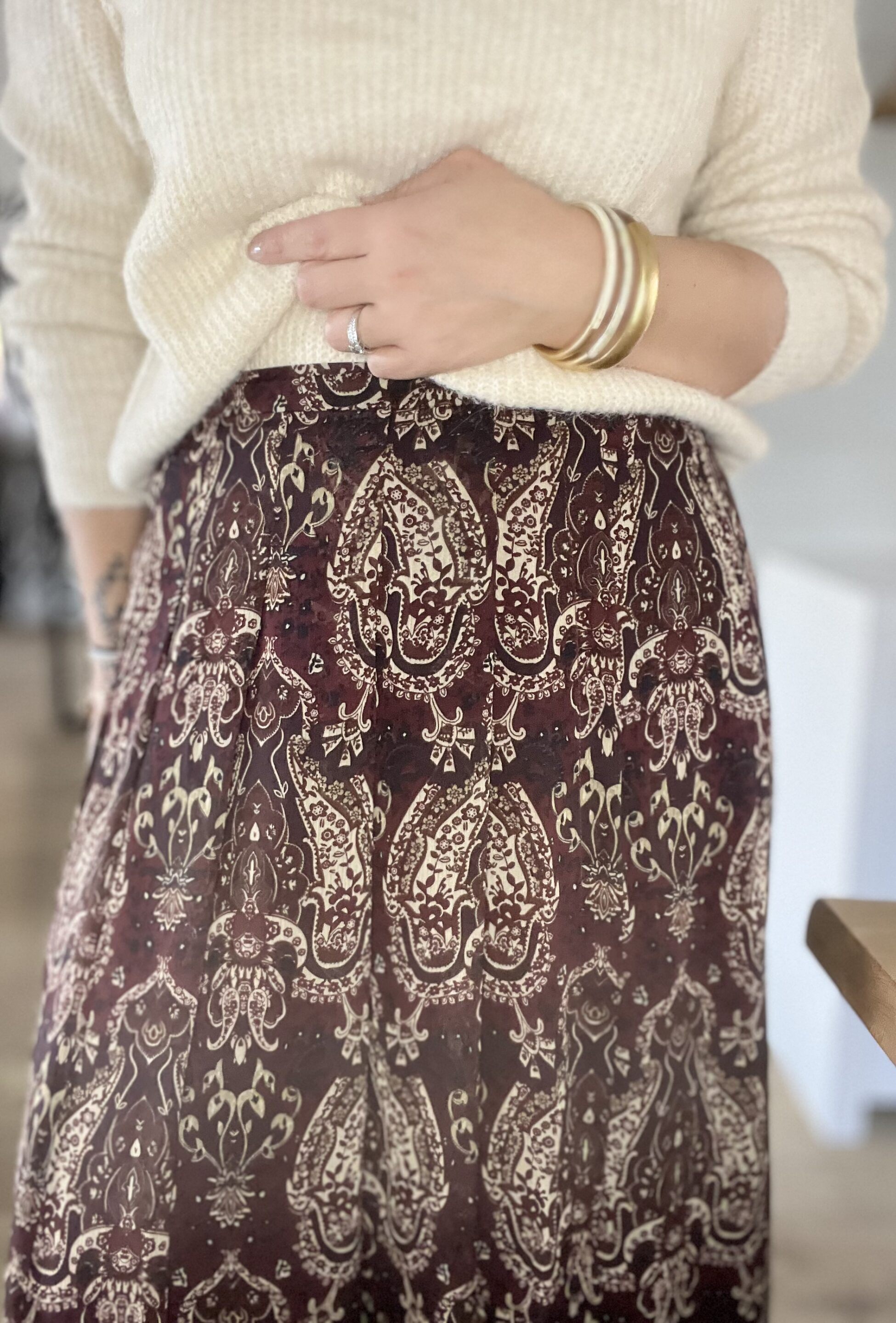 Jupe Sienna Bordeaux – Image 2