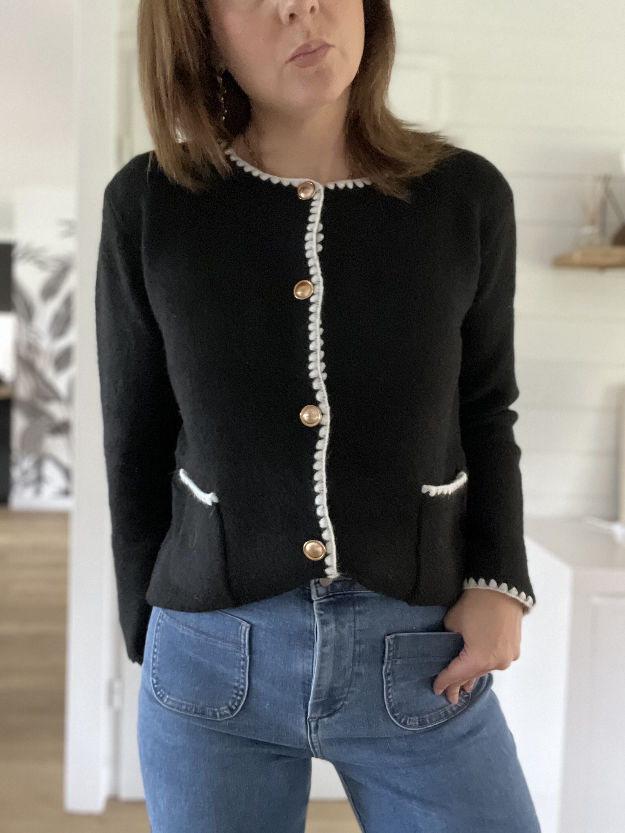 Gilet Nina Noir – Image 2