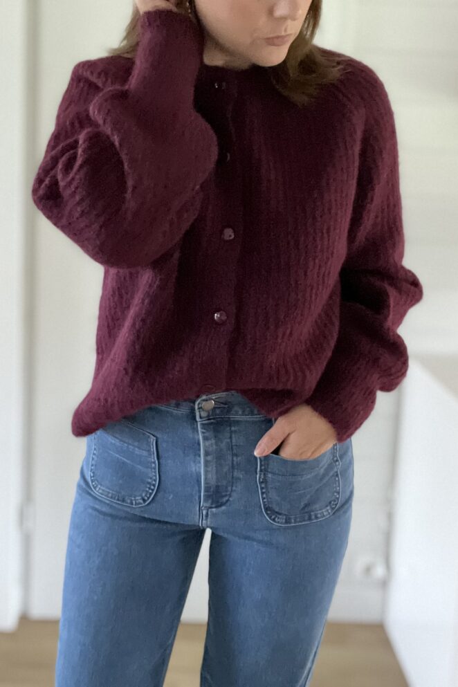 Gilet Milan Bordeaux