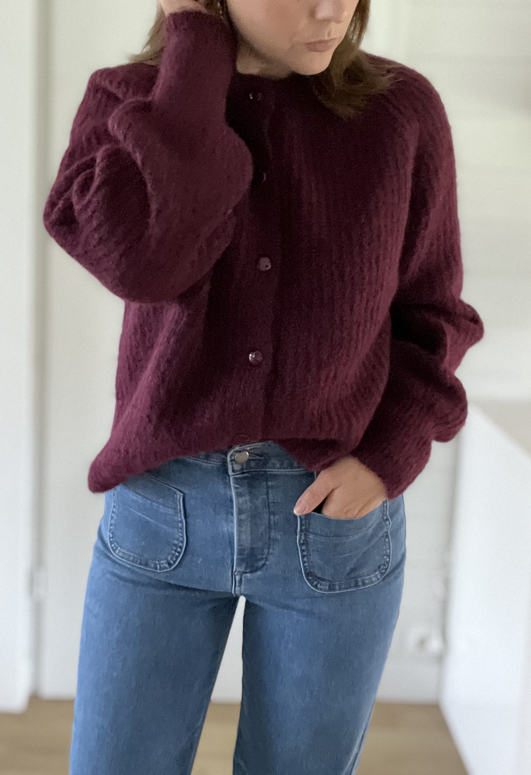 Gilet Milan Bordeaux