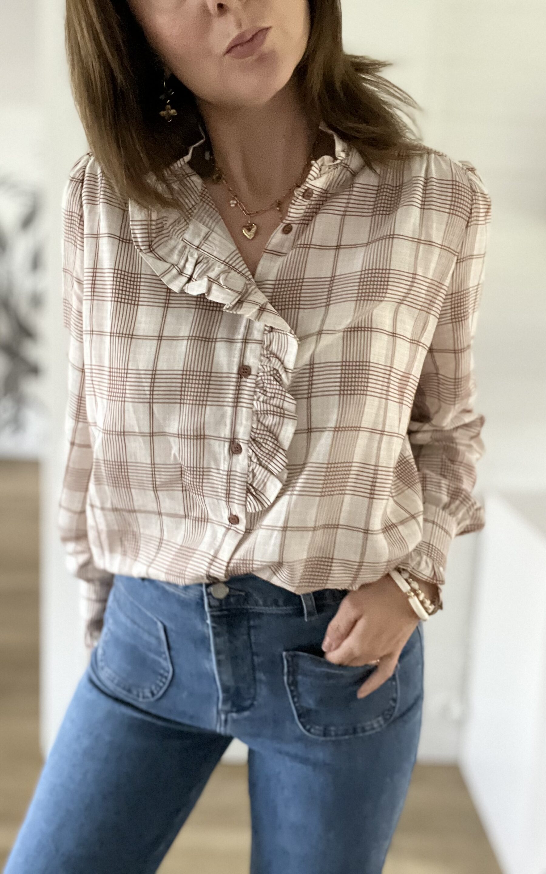 Chemisier Laurena Chocolat – Image 2