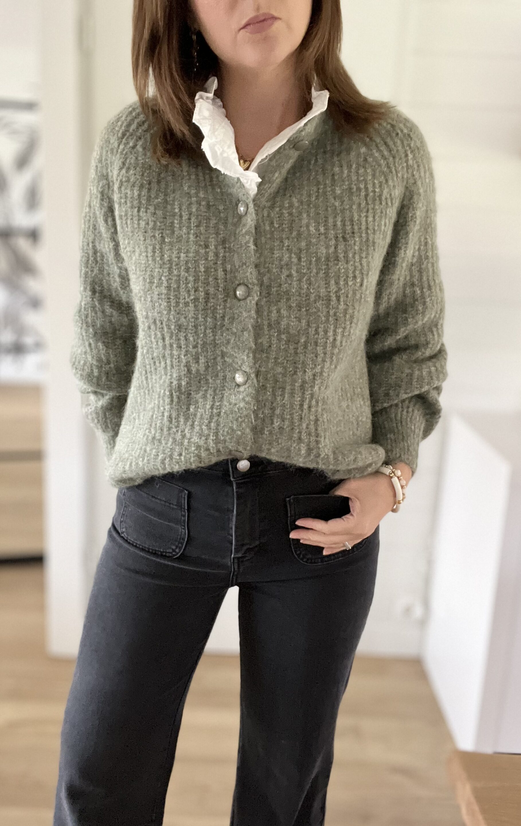 Gilet Milan Vert Olive – Image 2