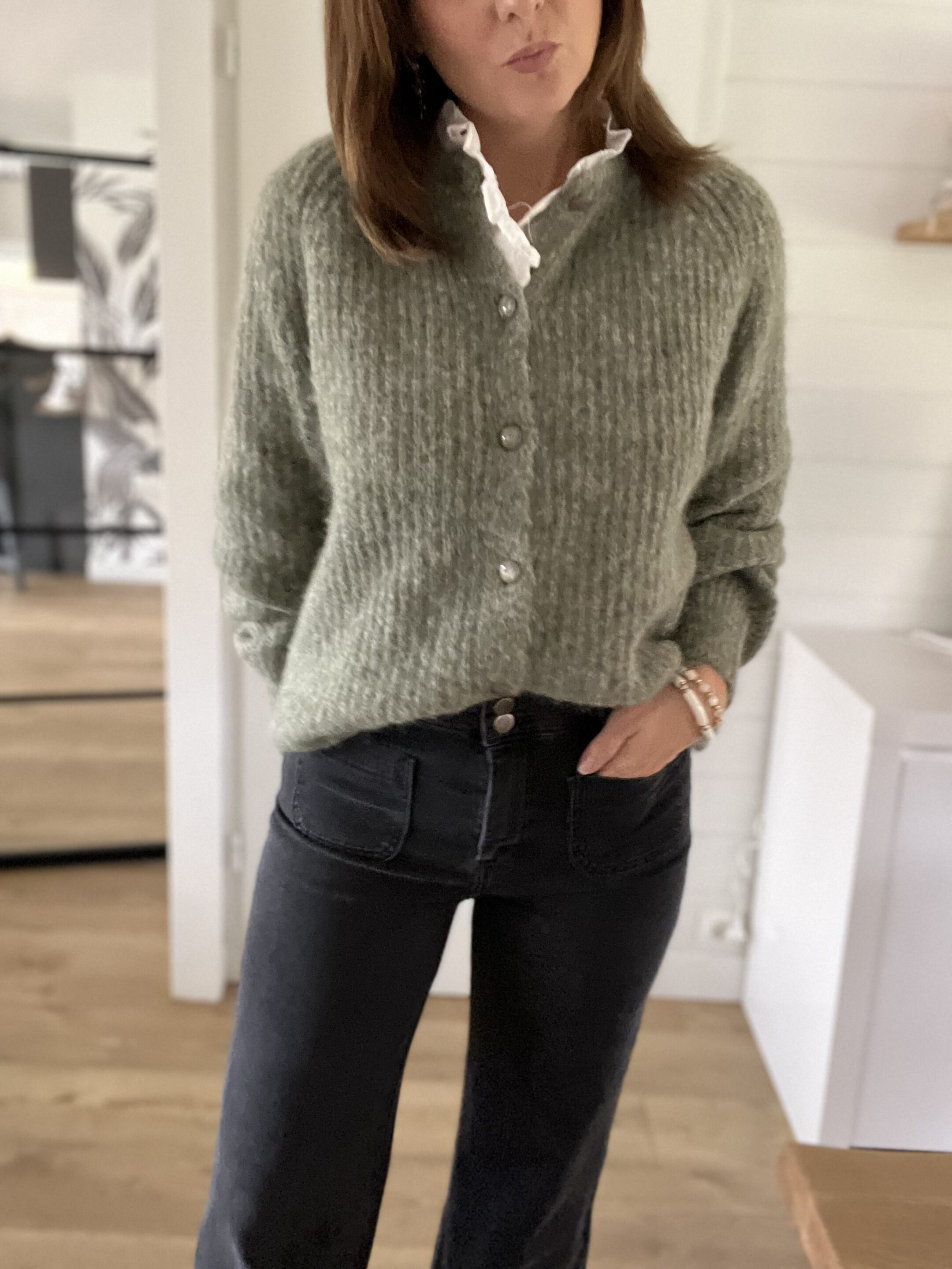 Gilet Milan Vert Olive – Image 4