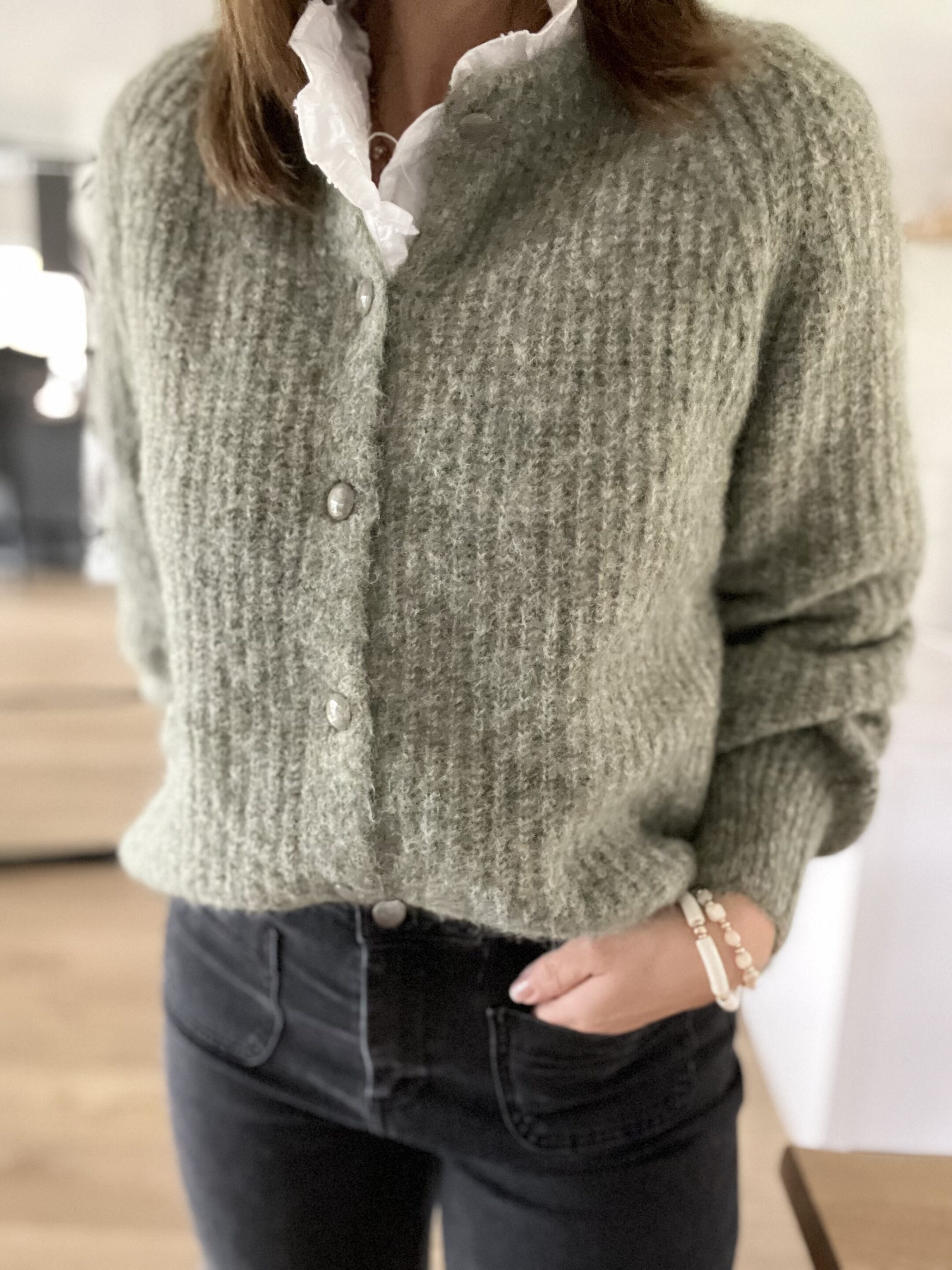 Gilet Milan Vert Olive – Image 3