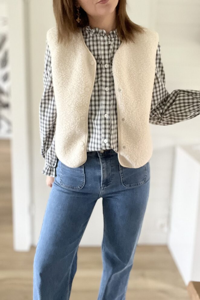 Gilet Sans Manches Charlie Ecru