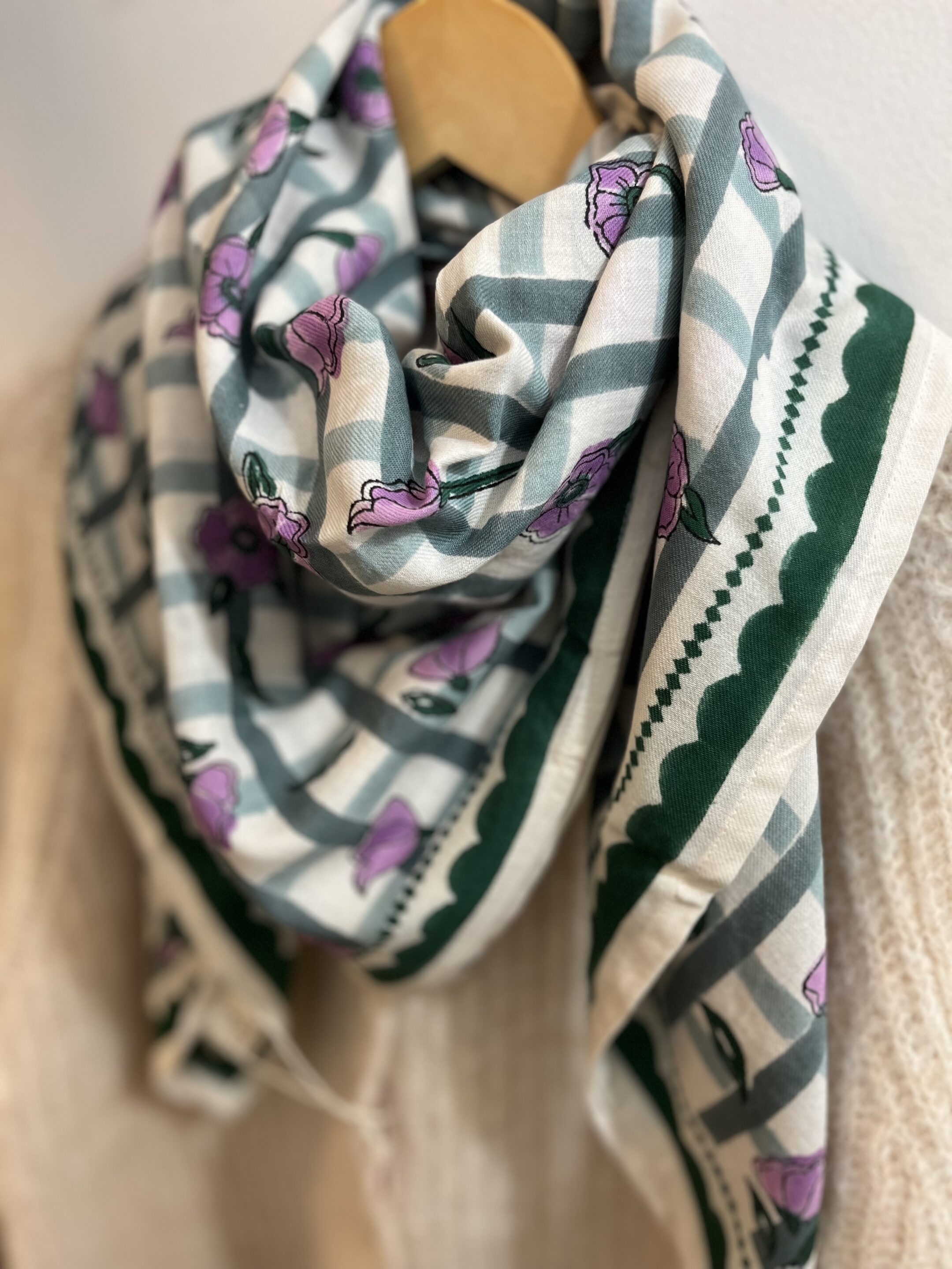 Foulard Chennai Sauge