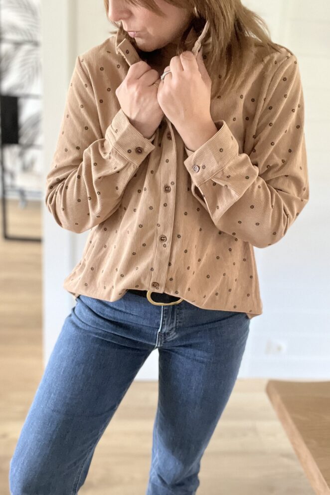 Chemise Amélia Camel