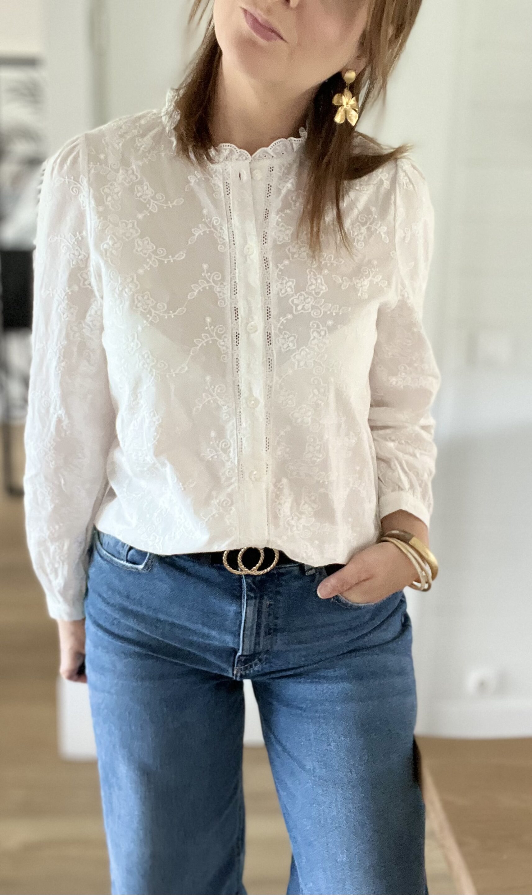 Chemisier Eliott Blanc