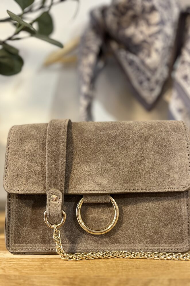 Sac Cuir Holy Taupe