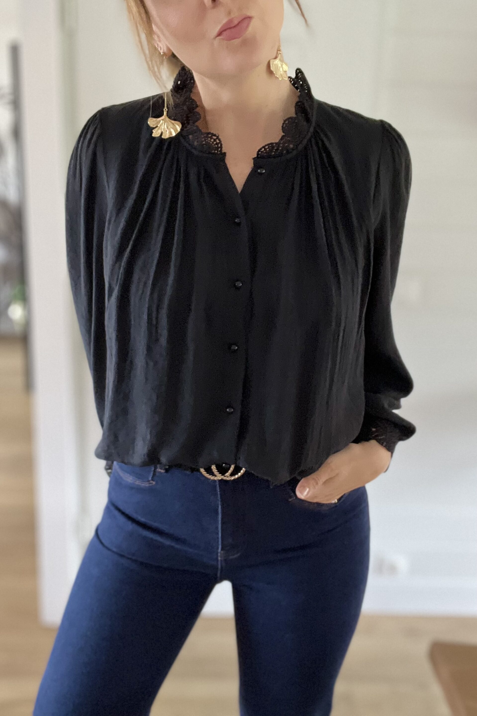 Blouse Valentine Noir – Image 4