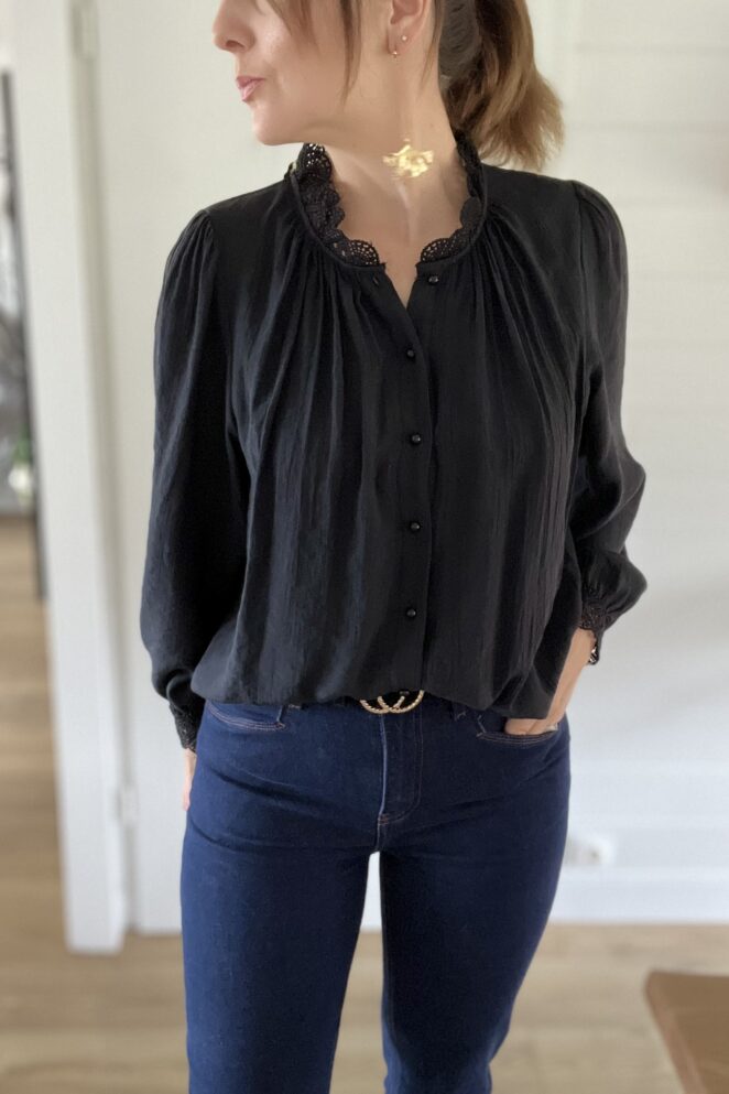 Blouse Valentine Noir