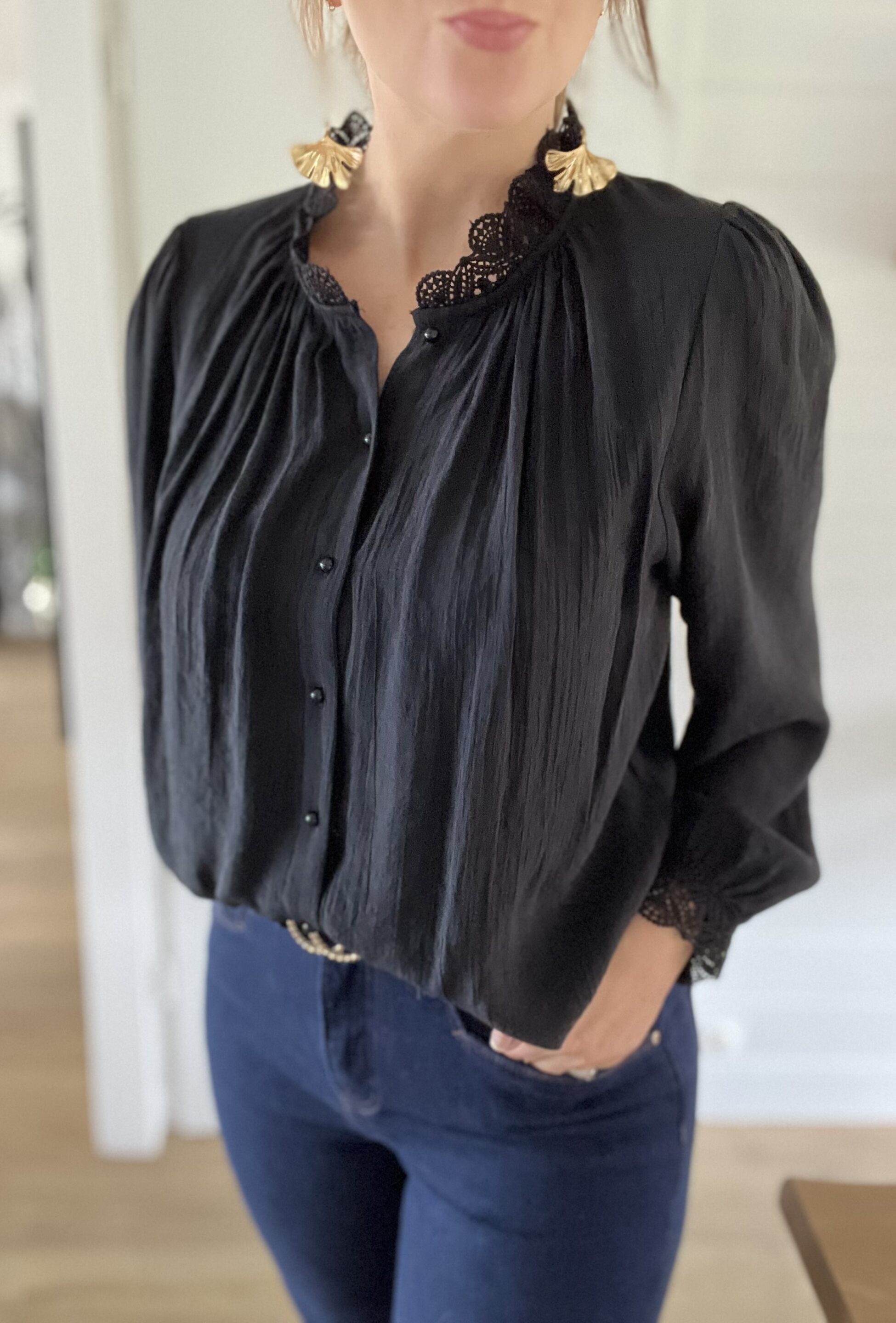 Blouse Valentine Noir – Image 3