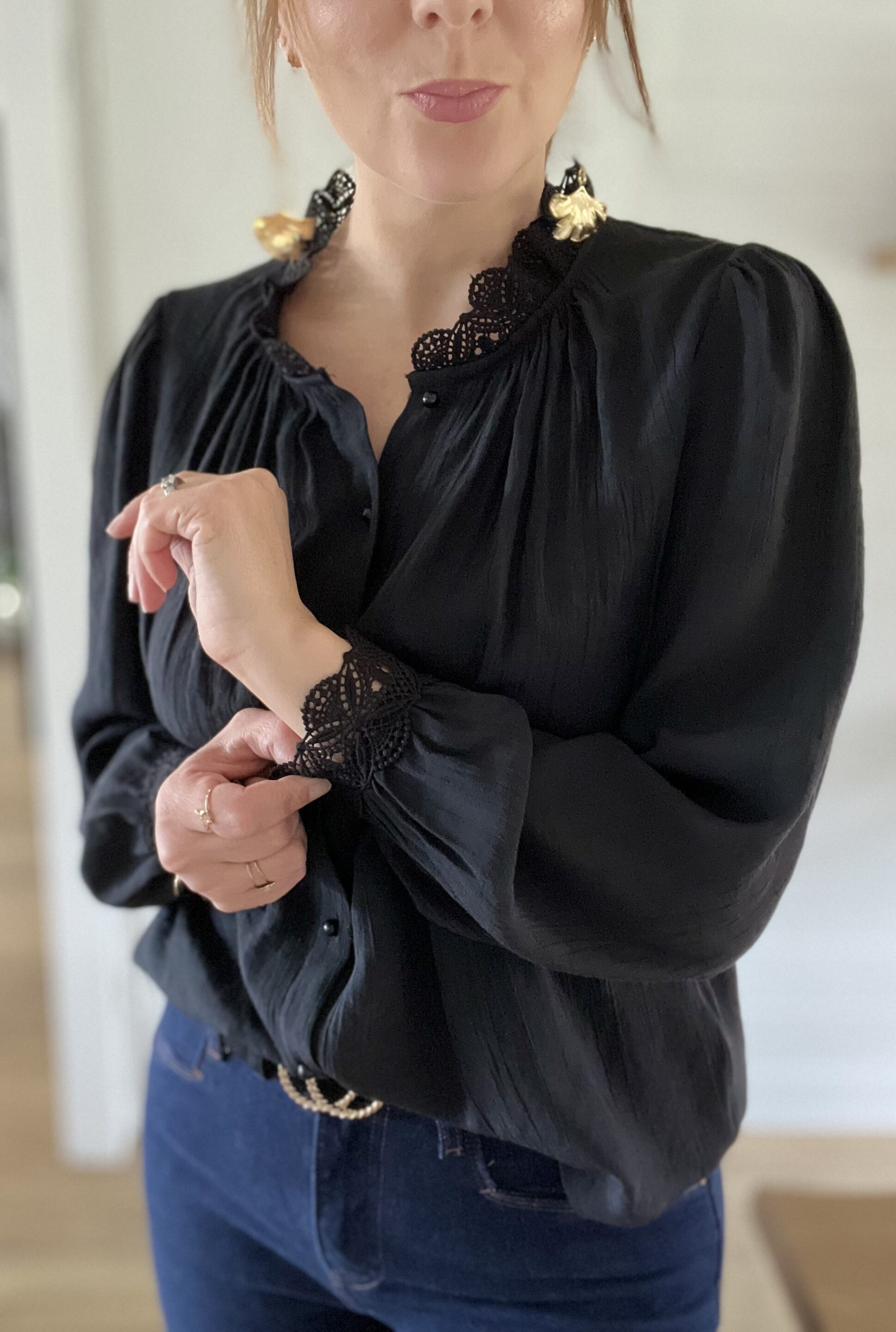 Blouse Valentine Noir – Image 2