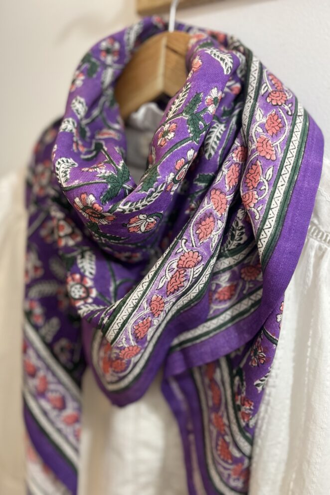 Foulard Delhi Violette
