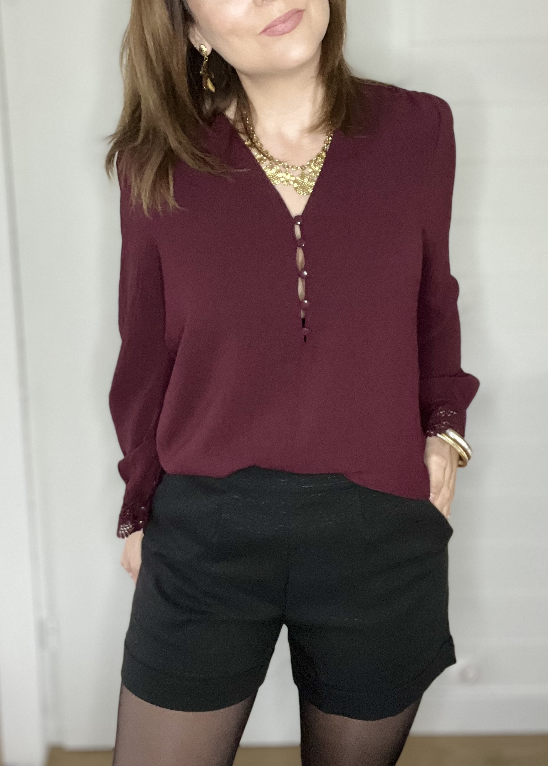 Blouse Anna Bordeaux – Image 4