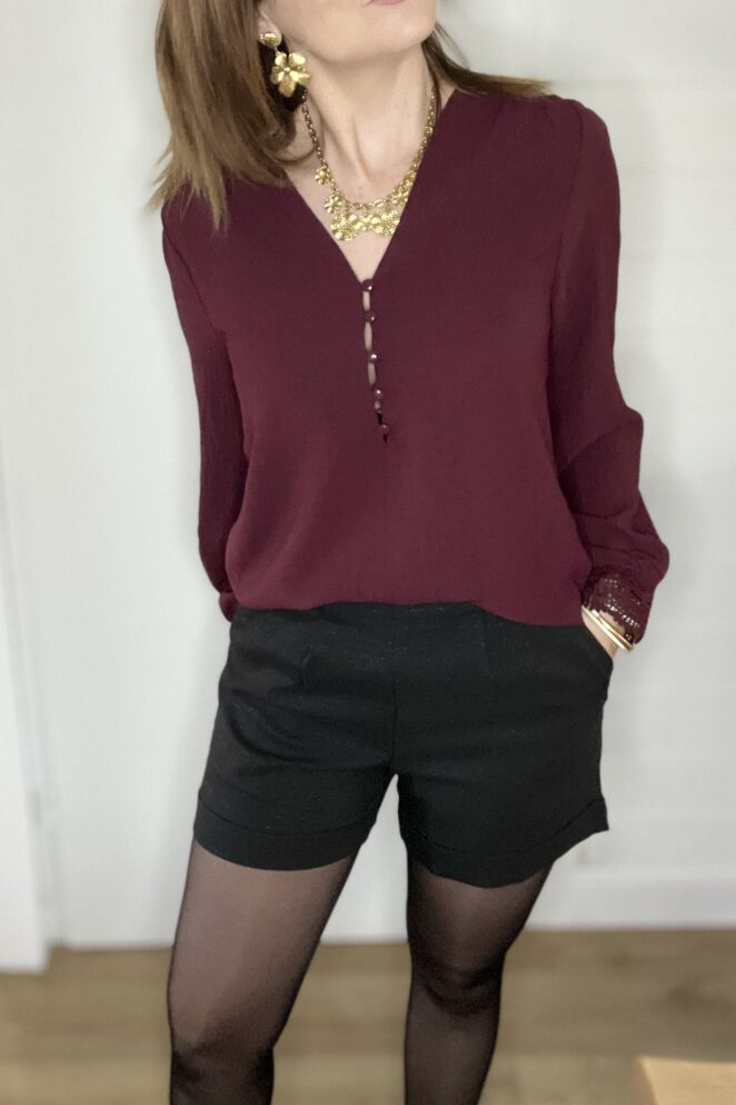 Blouse Anna Bordeaux