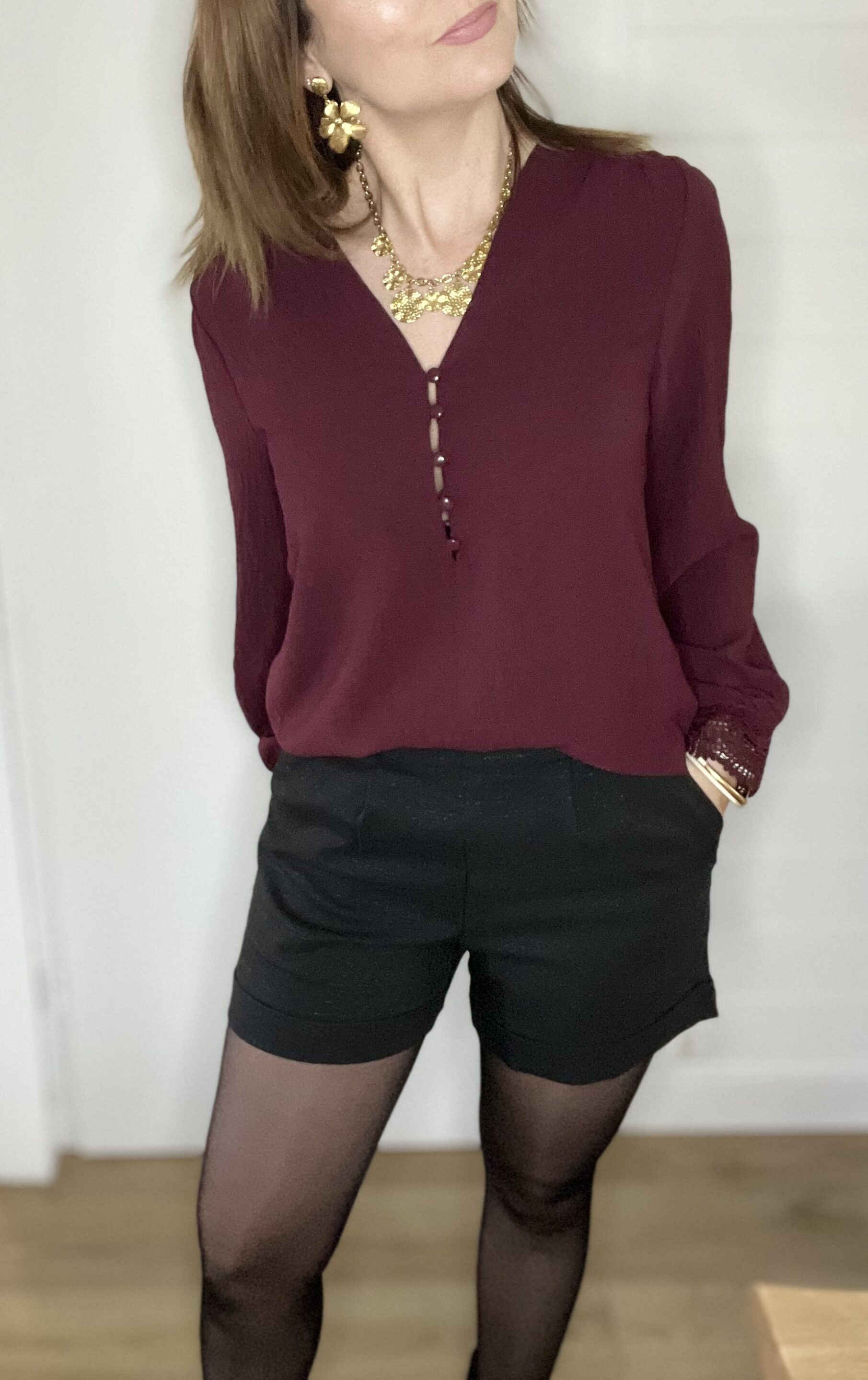 Blouse Anna Bordeaux